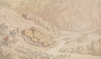 A Stag Hunt in the West Country by Thomas Rowlandson